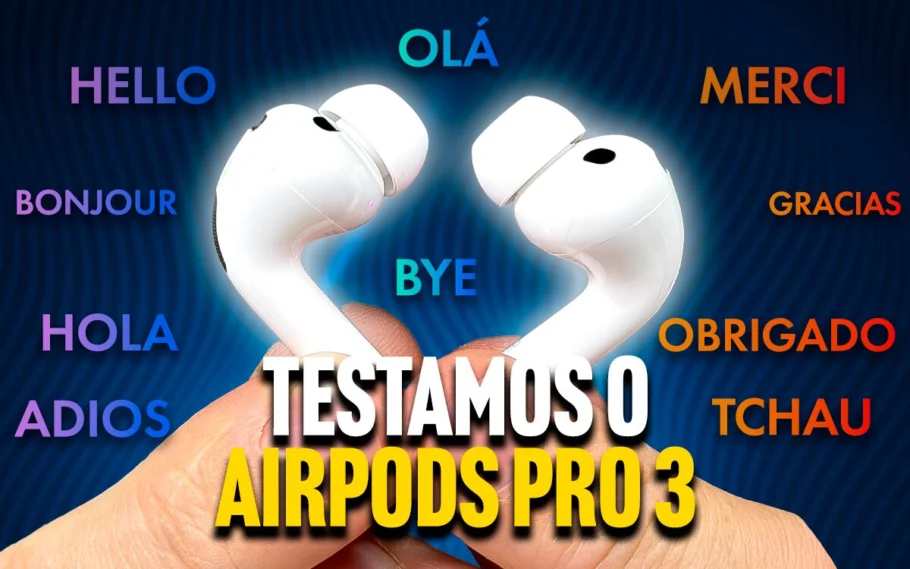 Testamos o AirPods Pro 3! Será que a tradução ao vivo funciona?