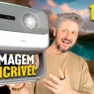 O MELHOR PROJETOR que eu JÁ TESTEI! Ótimo brilho, cores, definição e até 180"