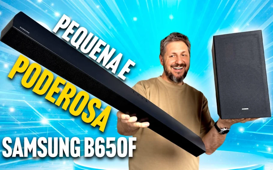 Soundbar potente e barata! Testamos a Samsung B650F com 3.1 canais e 370W