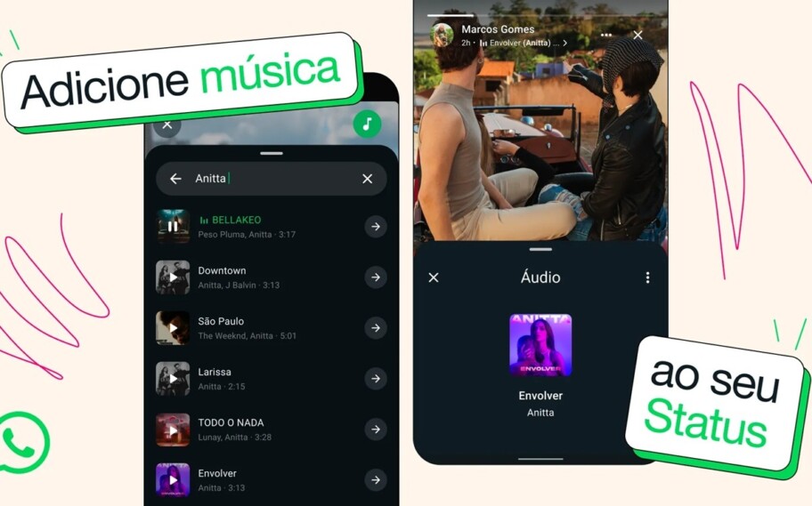 Como compartilhar músicas do Spotify no Status do WhatsApp