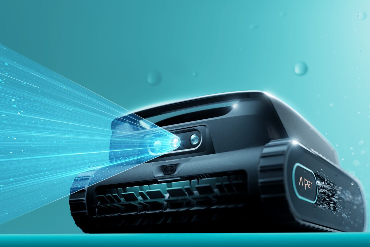 Aiper mostra robô para limpeza de piscina com IA na CES 2026