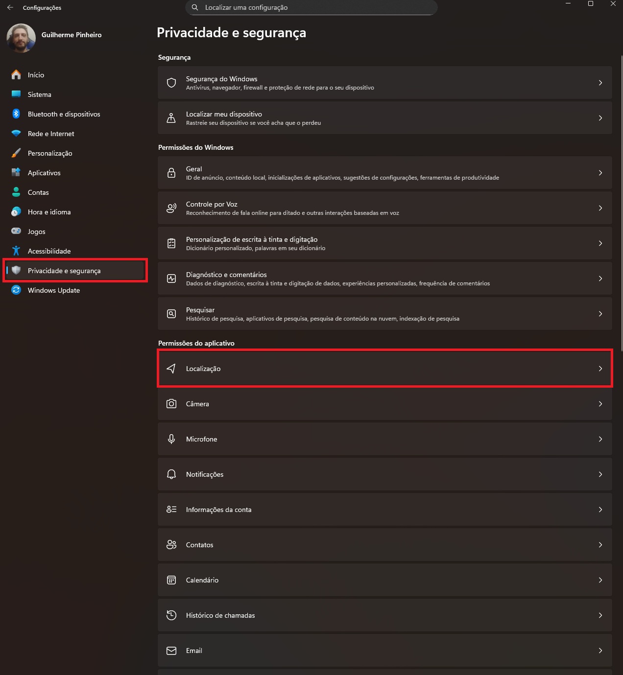 Como evitar que o Windows rastreie os seus dados de localização