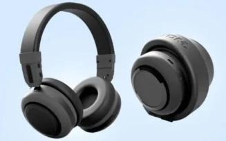 Estes fones de ouvido se transformam em uma caixa de som quando dobrados