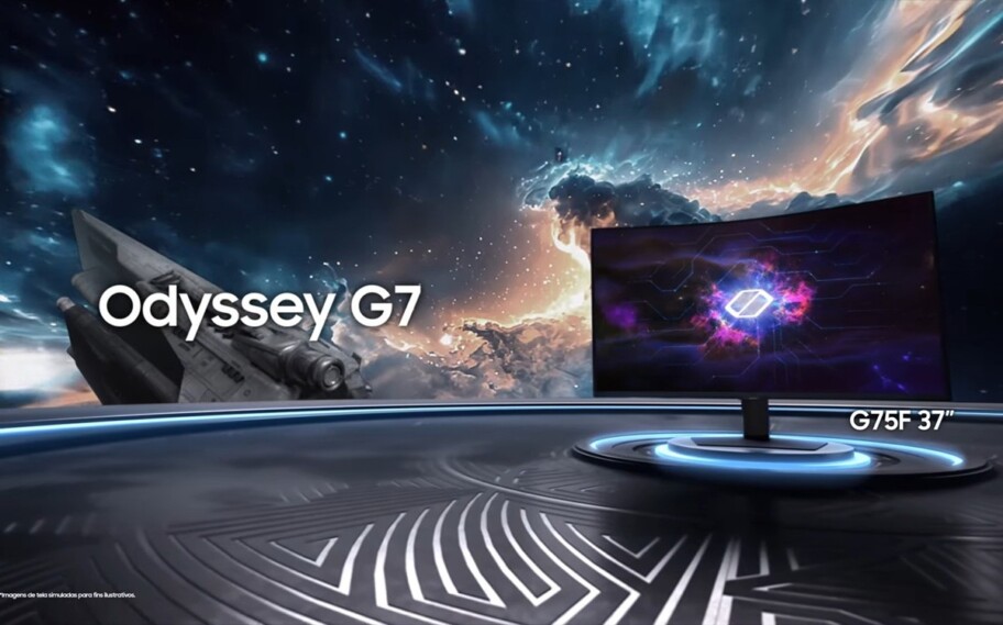 Samsung lança monitor Odyssey G7 no Brasil: 4K e tela de 37 polegadas